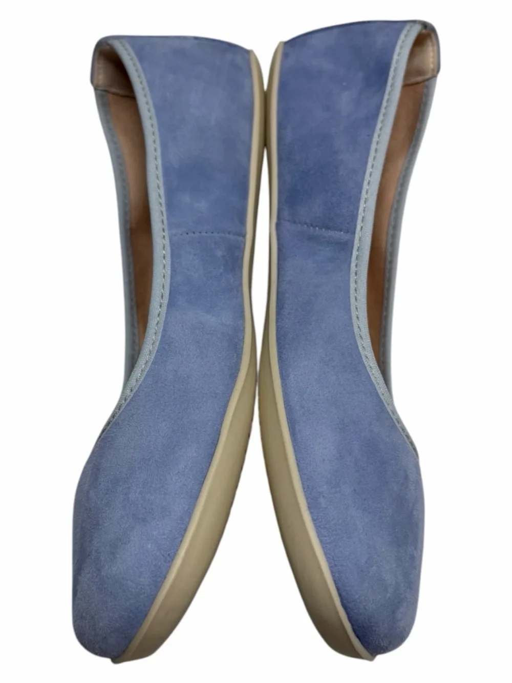 NWT Groundies Barefoot Shoes Lily Suede Ballet Flat Shoes Blue barefootwear sz 8 - Picture 6 of 13